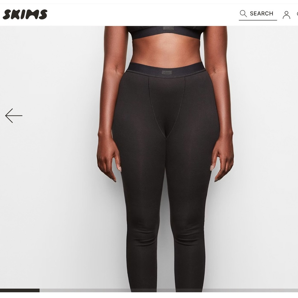 SKIMS cotton ribbed leggings